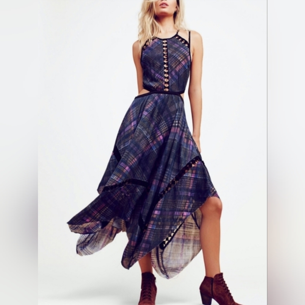 Free People One Glasgow Plaid Dress